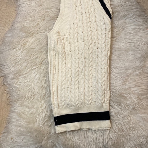 Dollskill Cream & Black Knit Sweater Vest - Picture 5 of 7